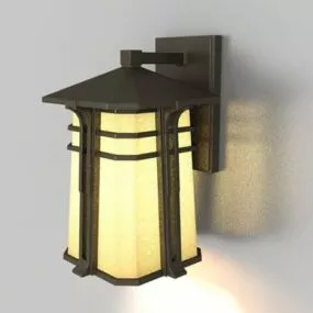 Outdoor Brass Wall Sconce 3d model