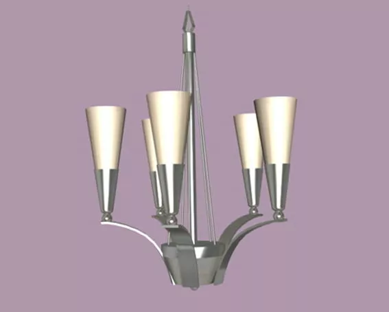 Modern Design Pendant Chandelier 3d model Modern Design Pendant Chandelier 3d model
