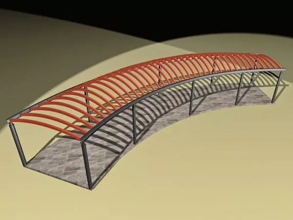 Ark Modern Pergola Design 3d model Ark Modern Pergola Design 3d model