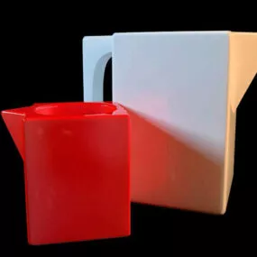 Plastic Cup Vase Decoration 3d model