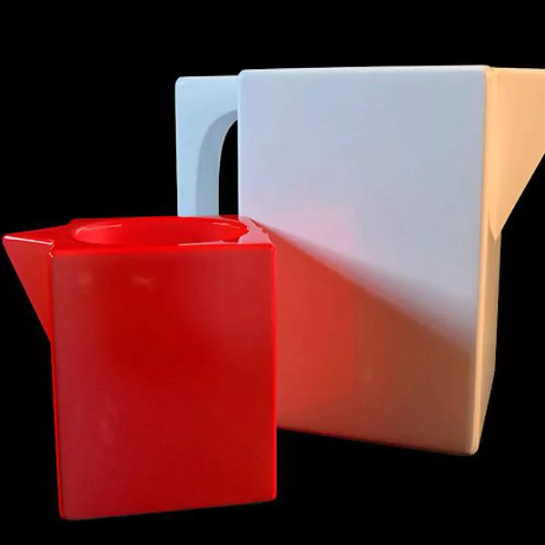 Plastic Cup Vase Decoration 3d model Plastic Cup Vase Decoration 3d model