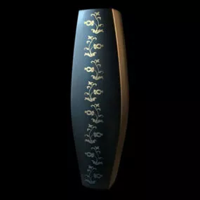 Modern Decor On Porcelain Vase 3d model