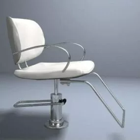 Beauty Salon Stainless Steel Barber Chair 3d model