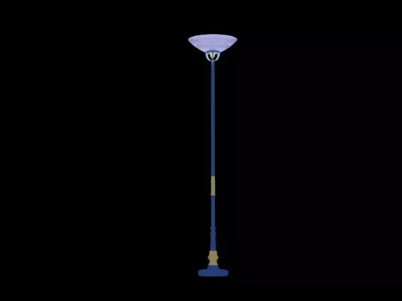 Torchiere Style Floor Lamp 3d model Torchiere Style Floor Lamp 3d model