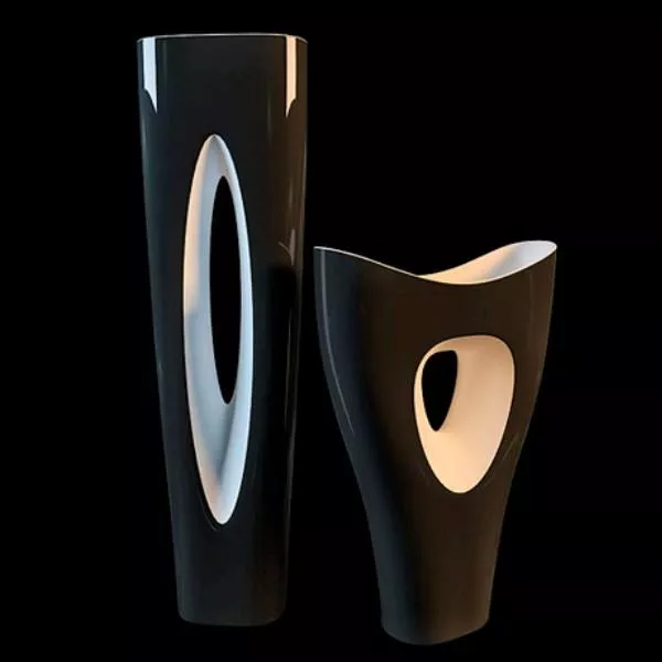 Modern Abstract Vase Art Set 3d model Modern Abstract Vase Art Set 3d model