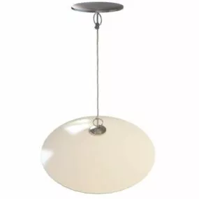 Modern White Shade Ceiling Pendant Light 3d model