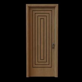 Modern Wood Door Furniture 3d model