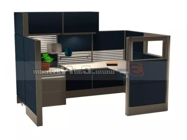 Modular Design Office Partition 3d model Modular Design Office Partition 3d model