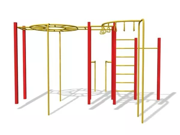 Monkey Bar Outdoor Playset 3d model Monkey Bar Outdoor Playset 3d model