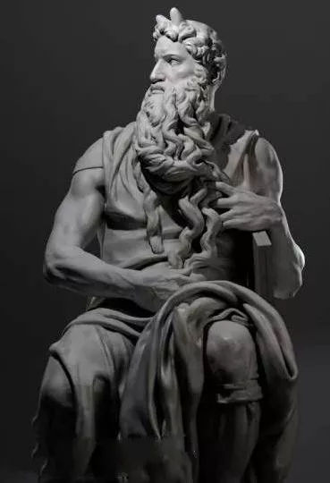 Vintage Moses Statue Free 3d Model - .Ma, Mb - Open3dModel