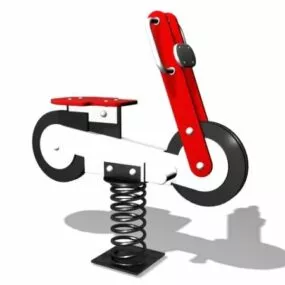 Playsets Motorcycle Spring Rider 3d model