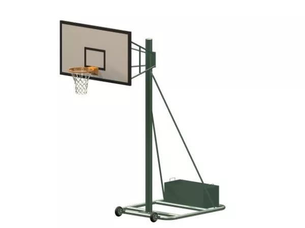 Movable Basketball Shelf Equipment 3d model Movable Basketball Shelf Equipment 3d model