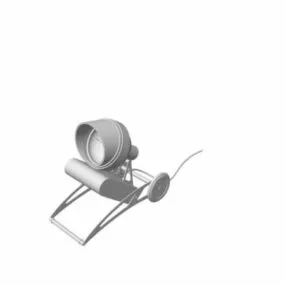 Movable Home Steel Spotlight 3d model