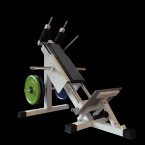 Multi Dumbbell Bench Gym Equipment 3d model