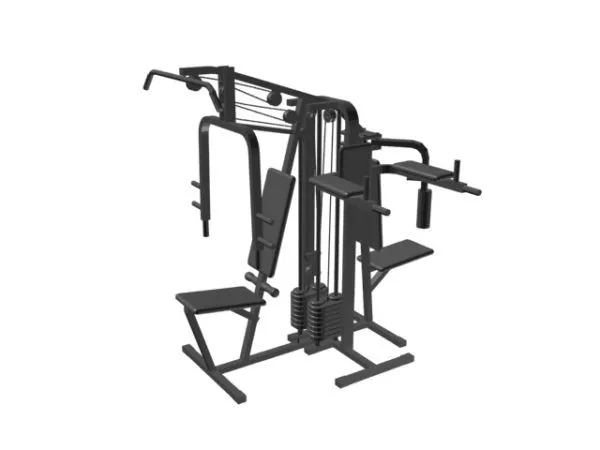 Multi Function Pull Down Gym Machine 3d model Multi Function Pull Down Gym Machine 3d model