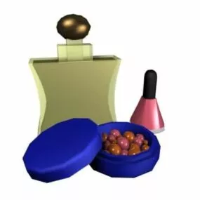 Beauty Salon Nail Polish And Perfume 3d model