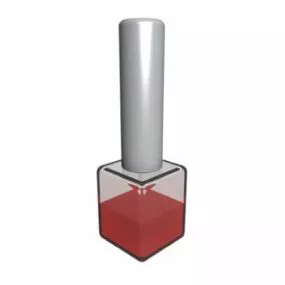 Cosmetic Nail Polish Bottle 3d model