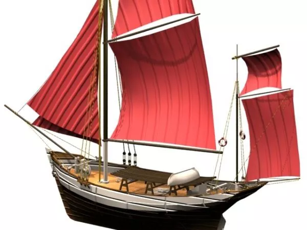 Pond Boat 3d model