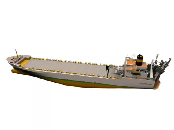Watercraft Nedlloyd Containership 3d model Watercraft Nedlloyd Containership 3d model