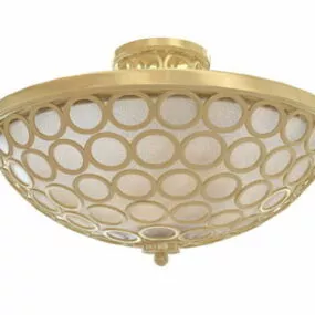 Antique Brass Ceiling Lighting 3d model