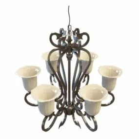 Neoclassical Home Chandelier 3d model
