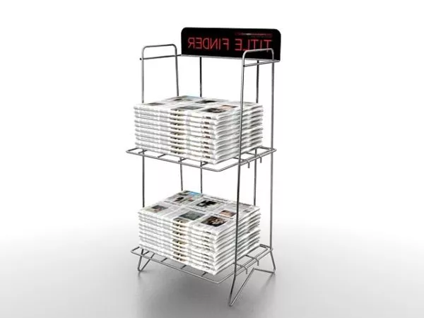 Store Newspaper Display Stand 3d model Store Newspaper Display Stand 3d model