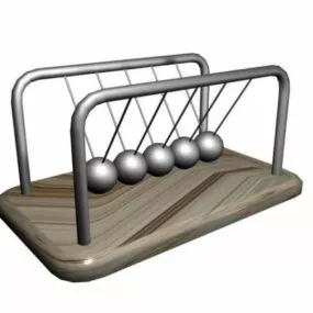 Portable Toy Newtons Cradle Balls 3d model