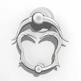 Nickel Home Door Knocker 3d model