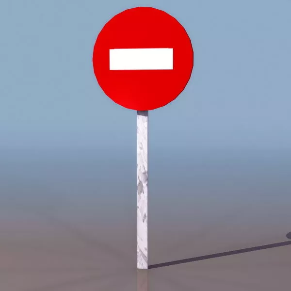 Street Barrier Element 3d model