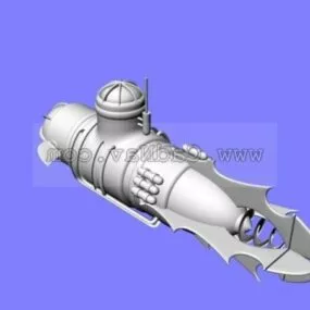Military Nuclear Submarine 3d model