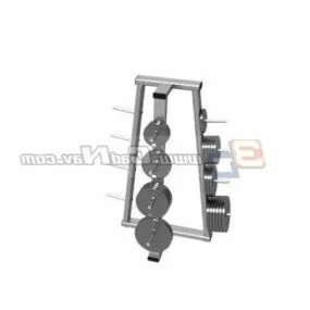 Sport Weight Plates Racks 3d model