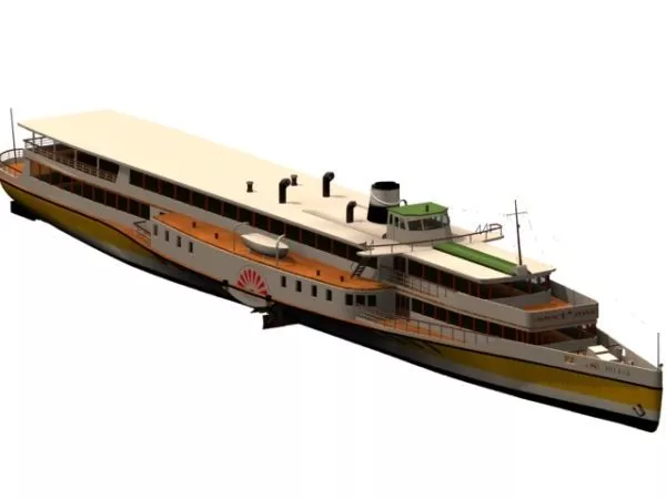 Old Rowboat 3d model