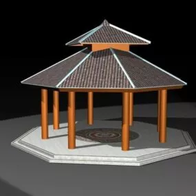 Octagon Gazebo 3d model