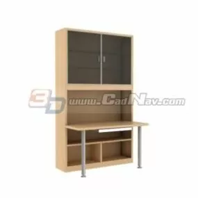 Office Cabinet Computer Desk 3d model