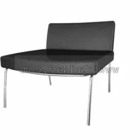 Office Furniture Black Leather Chair 3d model