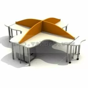 Office Furniture Partitions Filing Cabinets 3d model
