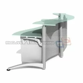 Office Furniture Reception Area Desk 3d model