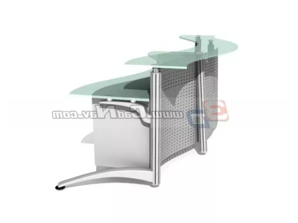 Office Furniture Reception Area Desk 3d model Office Furniture Reception Area Desk 3d model