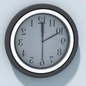 Office Modern Wall Clock 3d model