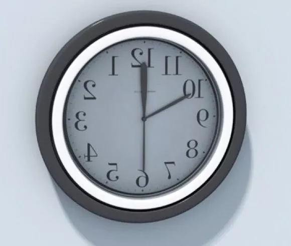 Minimalist Wall Clock Digitaless 3d model