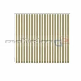 Office Window Curtain Shutters 3d model