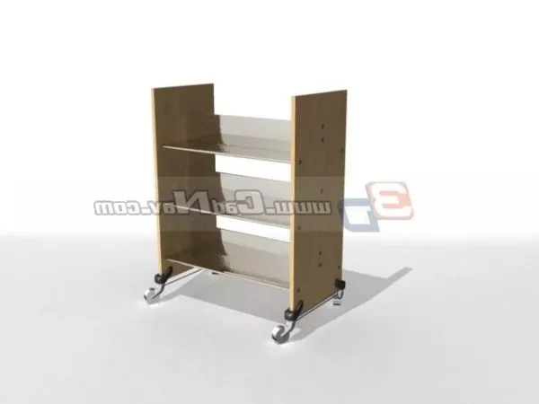 Simple Horizontal Shelf With Drawer 3d model