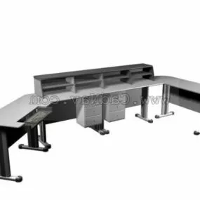 Office Furniture Cubicle Partition 3d model