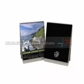 Office Equipment Desk Calendar 3d model