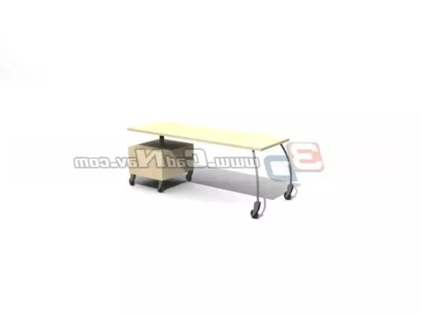 Office Desk Table Metal Frame 3d model Office Desk Table Metal Frame 3d model