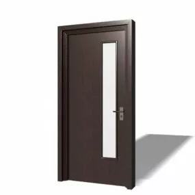 Modern Office Door With Glass 3d model