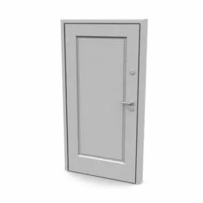 Furniture Office Door With Lock 3d model