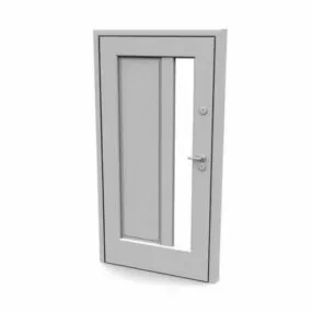 Furniture Office Door With Window 3d model