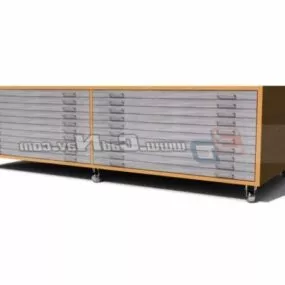 Office Lower Drawer Cabinet 3d model