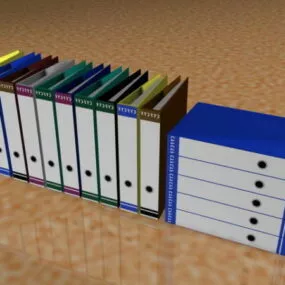 Office Files Folders Pack 3d model